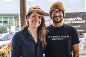 Lisa Archer and Jesse Feldberg, owners of Hot Stuff, celebrate their new spot on Salem Avenue.