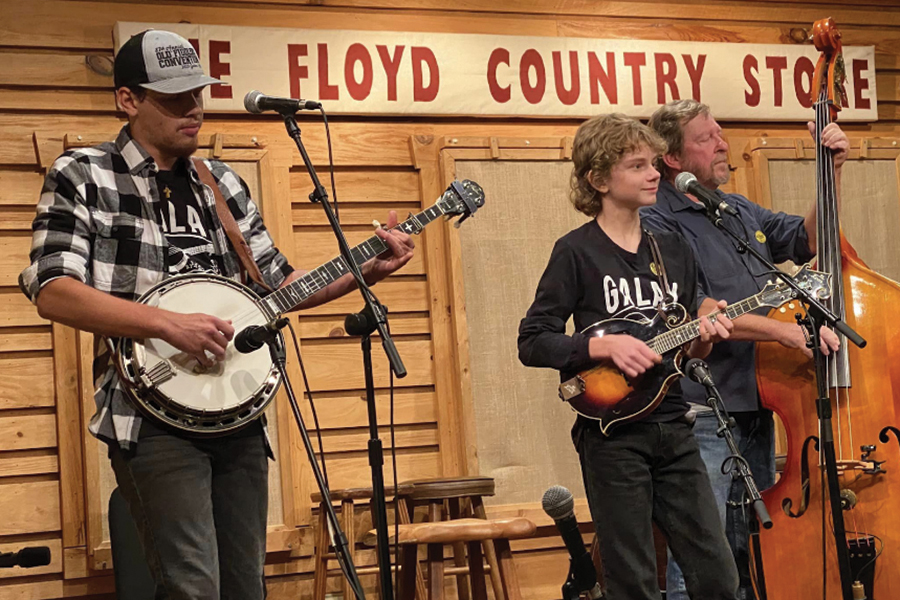 The Brothers Young perform at the Floyd Country Store.