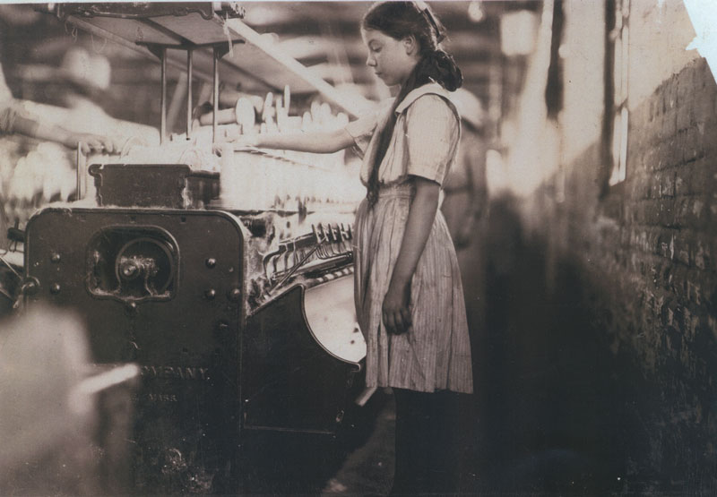Young Spooler
An unidentified young spooler at the Norwich cotton mill.