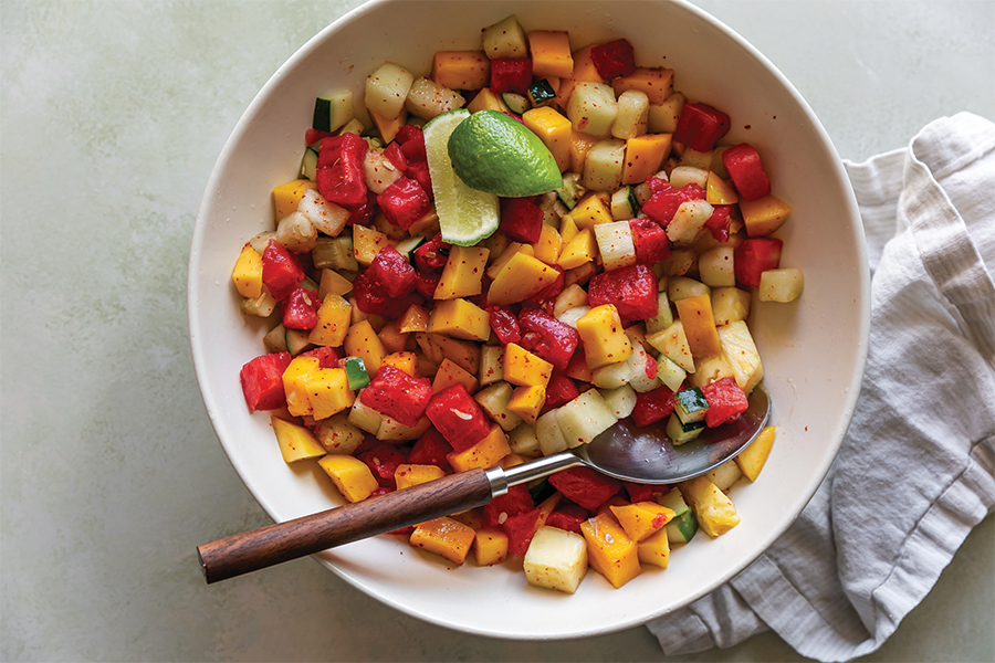 Fruta Picada with Tajín