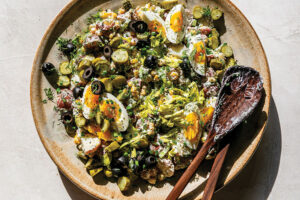 Mom's herb potato salad.