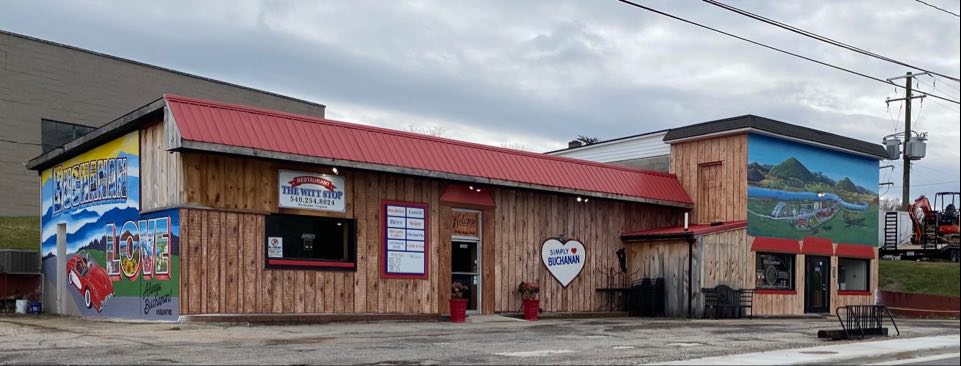 The Witt Stop Restaurant mural is located on Main Street in Buchanan.
