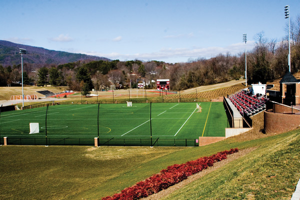 This Roanoke College sports field is near Salem's major sports and events complex, Salem Civic Center