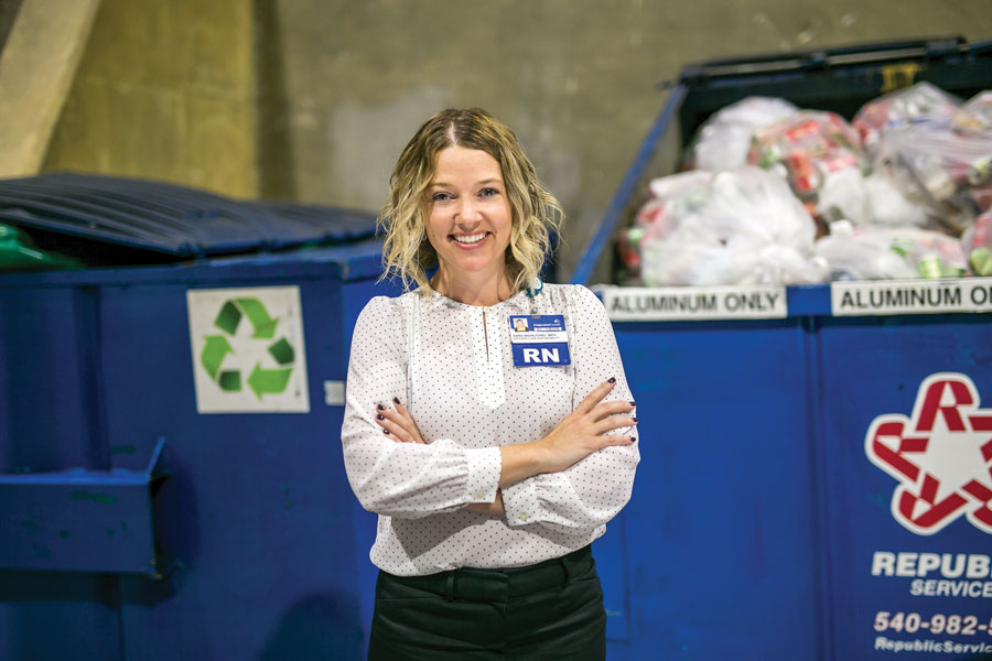 Sara Wohlford, Efficiency and Sustainability Program Manager at Carilion.