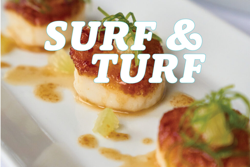 Seared scallops with brown butter and lime are a can’t-miss seafood dish