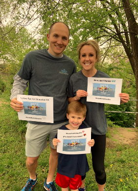 Adam Summers (husband), Darla Summers and Julian Summers (son).