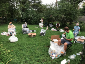 Sustainable Roanoke's Sorting Party, held August 8, 2020.