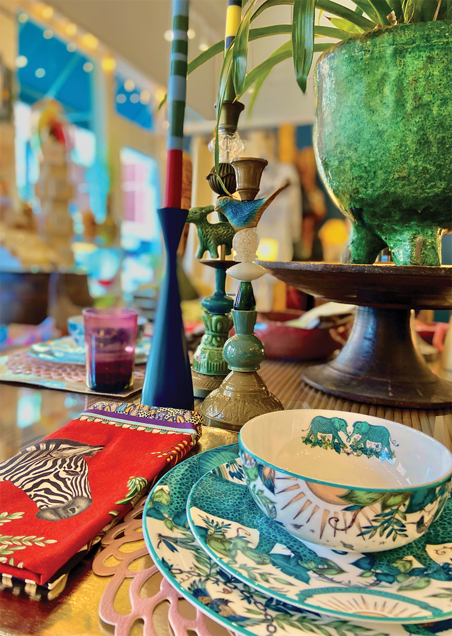 Holiday Tableware (Napkins $64/pair; Dishware $38 - $53). Available at WyndRose.