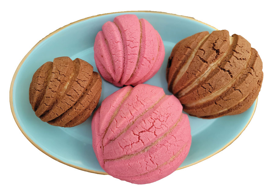 Conchas, a Mexican sweet bread with a crackly, sugary topping, are one of baker Rebecca Mastin’s signatures.