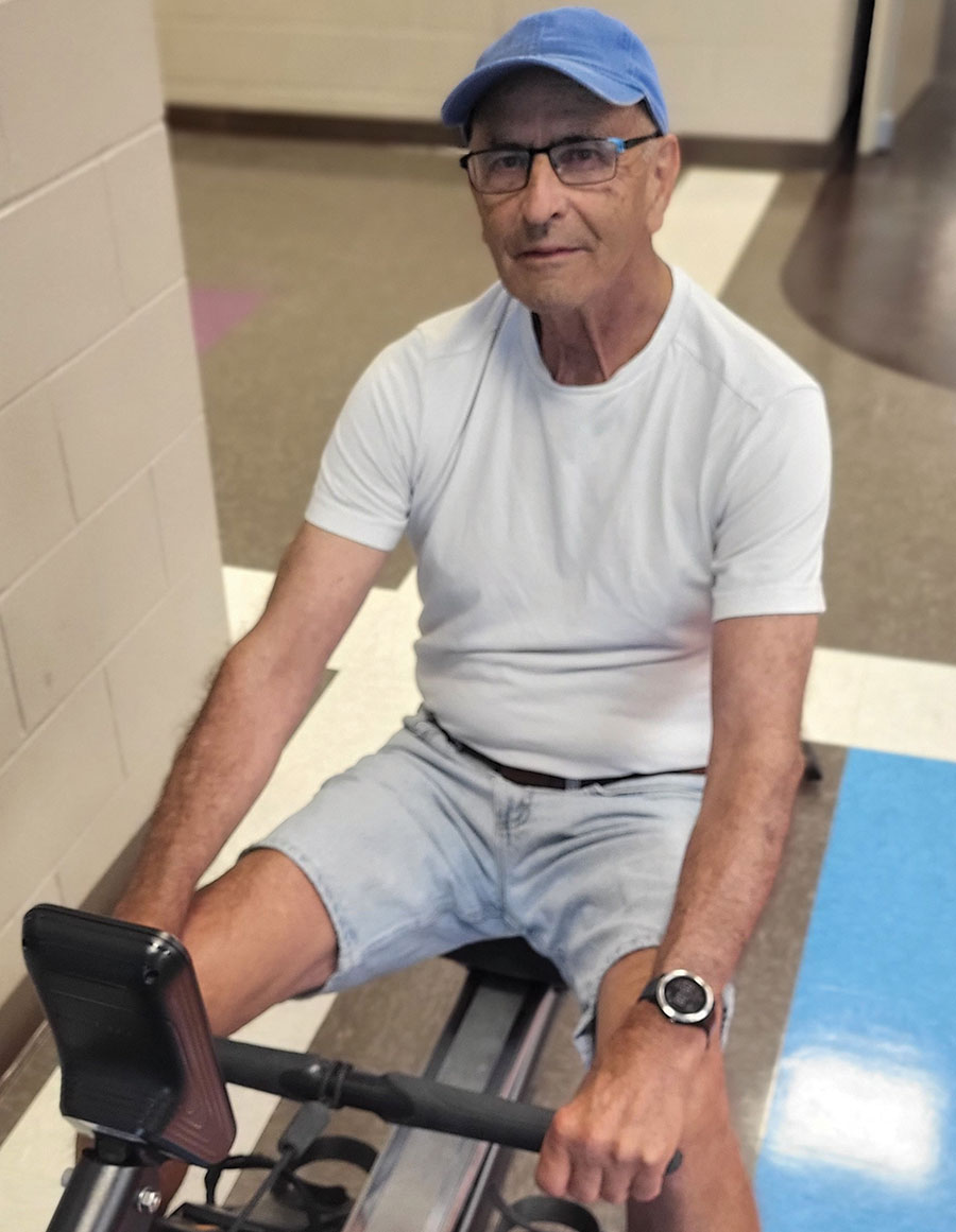 Don Butler believes that “a lot of men think [exercise classes are] a women’s thing, not macho enough.”