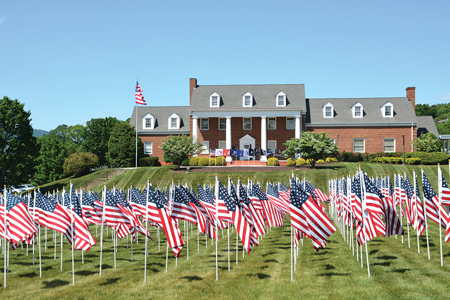 Vinton honors veterans at the Vinton War Memorial.