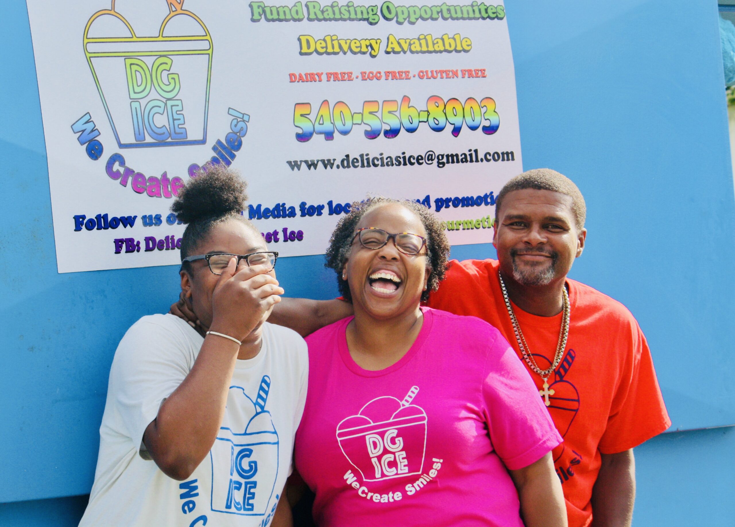 Tatyana Trussell (left) with Dee and "The Iceman" Tucker