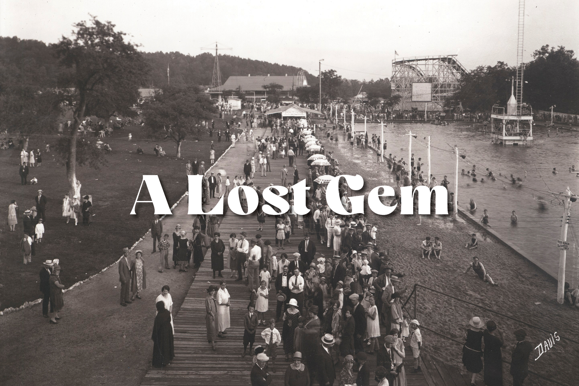Lakeside Amusement Park was built in 1920 on Mason's Creek., Courtesy of Roanoke Public Libraries.