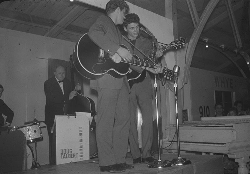 The Everly Brothers perform at Lakeside Amusement Park, Courtesy of Roanoke Public Libraries