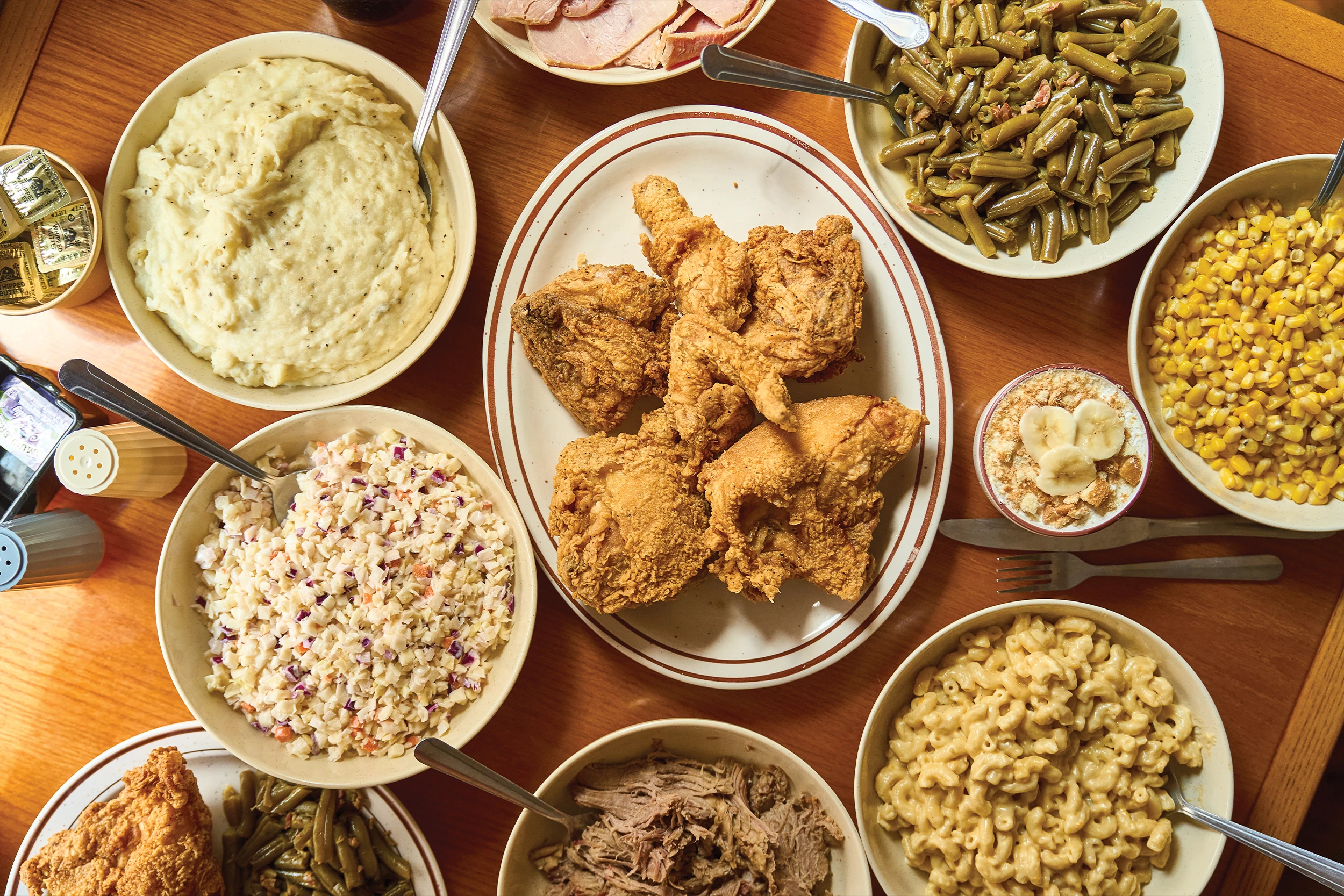 southern comfort food at The Homeplace