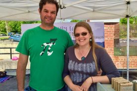 Lexi Rojahn and Mark Cohen, owners of Wingstem Farm in Bedford County, are now selling cultivated mushrooms and hand-crafted soaps on LEAP’s online ordering platform.