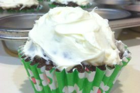 Chai Brownie Cupcake with Cream Cheese Frosting
