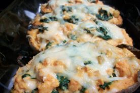 Healthy sweet potato skins - yum!