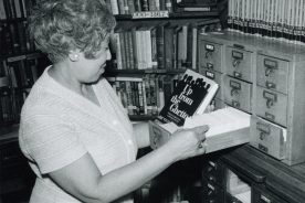 Image: Librarian Virginia Y. Lee at the Gainsboro Branch Library. Photo courtesy of the Gainsboro Branch Library.