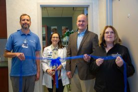 Carilion Clinic, Blue Ridge Cancer Care, and Feeding Southwest Virginia announce on Thursday, April 4, 2024, the opening of the first clinic-based food pantry dedicated to serving cancer patients undergoing treatment. Located within Carilion’s Cancer Center, the facility is a shared space where patients can consult with top oncologists from both medical institutions. This initiative aims to provide crucial nutritional support tailored to the specific needs of cancer patients.