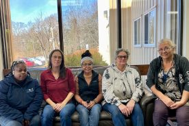 Left to right: Lakisha Craghead, Nichole Carter, Jennifer Privett, Nancy Wardell and Darlene Kingery