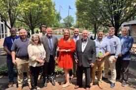 Botetourt County celebrates receiving the 2023 Holzheimer Economic Development Award.