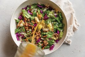 Candied Walnut Honeycrisp Apple Salad