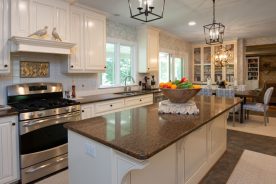 The new kitchen in the Weaver home.