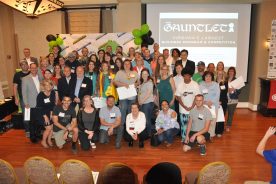All participants who turned in a strategic playbook were recognized and received awards at The Gauntlet Awards Ceremony held May 16 at the Vinton War Memorial.