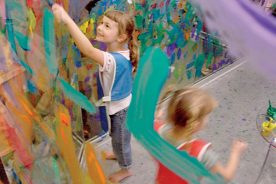 Let the kids explore their inner Van Gogh at Amazement Square-Rightmire Museum in Lynchburg. There’s plenty of space for their tiny hands to create original artwork.