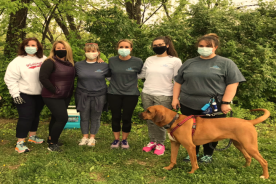Faculty photo - Lauren Hayward, Whitney Bowles, Deana Valade (nursing graduate), Darla Summers, Kara Gerenser (2nd year nursing student) and Diana Numeiry.