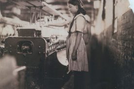 Young Spooler
An unidentified young spooler at the Norwich cotton mill.
