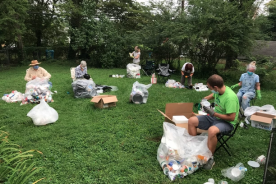 Sustainable Roanoke's Sorting Party, held August 8, 2020.