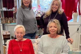 Sisters Fran Hall, Julie Bursey, Pam Simpkins and Rhonda Galatis of "The Sisters House" in Salem.