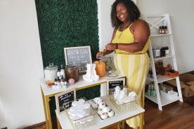 The Spiritual Bar offers a variety of self care products from scrubs and bath bombs to yoni oils, all made by Trotter.