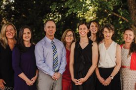 Front Row: Dianna Curtis (MD), Jamie Buck (MD), Mark Chewning (MD), Brittany Kane (DO), Donna Musgrave (MD), Heather Draeger (MD) - Back Row: Jill Gaines (MD), Stephanie Quinn (NP)