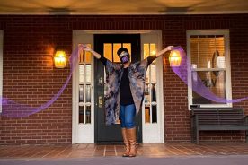 Peggy Fleming celebrated the relocation of Gina's "Food With Flavor" earlier this month with a ribbon-cutting ceremony.