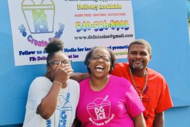 Tatyana Trussell (left) with Dee and "The Iceman" Tucker